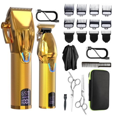 

Men Electric Haircutting Tools Set Sculpting Electric Clipper(Gold)