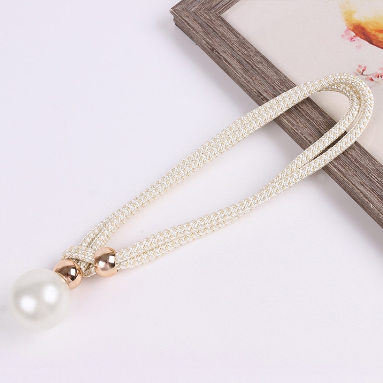 

2pcs Pearl Curtain Clip Curtain Holders Tie Back Buckle Curtain Decor Accessories(White Jade)