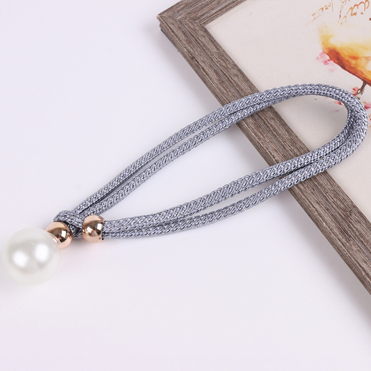 

2pcs Pearl Curtain Clip Curtain Holders Tie Back Buckle Curtain Decor Accessories(Deep Gray)