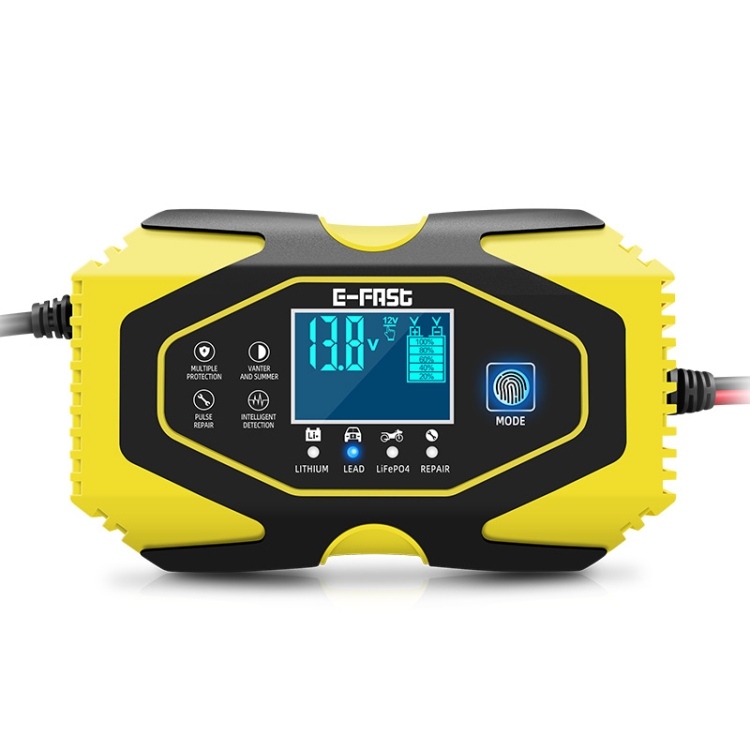 

E-FAST Car Battery Charging LED Current Voltage Power Display Charger(UK Plug)