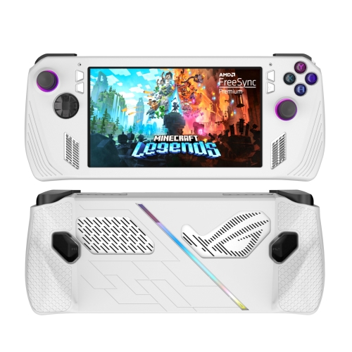 

For ASUS ROG Ally Game Console Silicone Protective Cover Spray Oil Case(White)