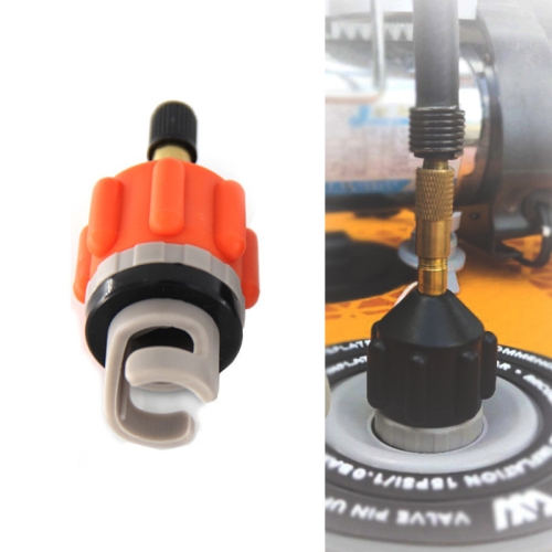 

2pcs Surfing Paddle Board Adapter Inflatable Air Valve Conversion Air Nozzle(Orange)