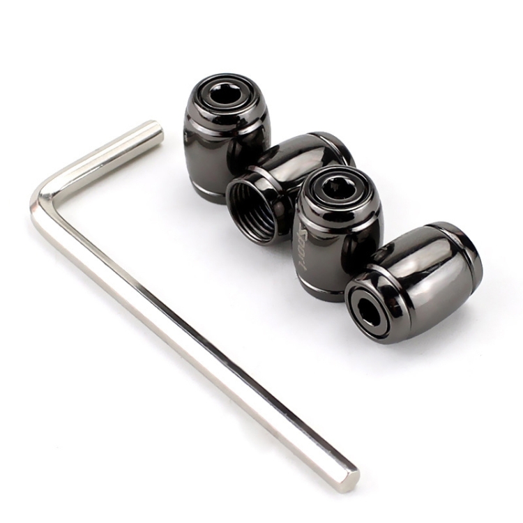 

2sets/8pcs Automobile Valve Core Cap Tire Anti-deflation Valve Decoration(Titanium Black)