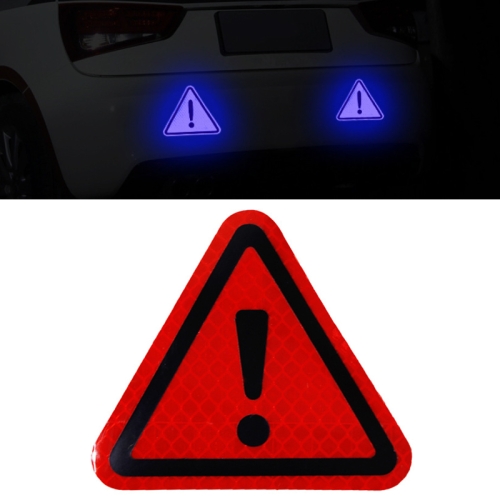 10 stücke Auto Schwanz Dreieck Reflektierende Aufkleber Sicherheit Warnung  Gefahr Zeichen Auto Aufkleber (Rot)