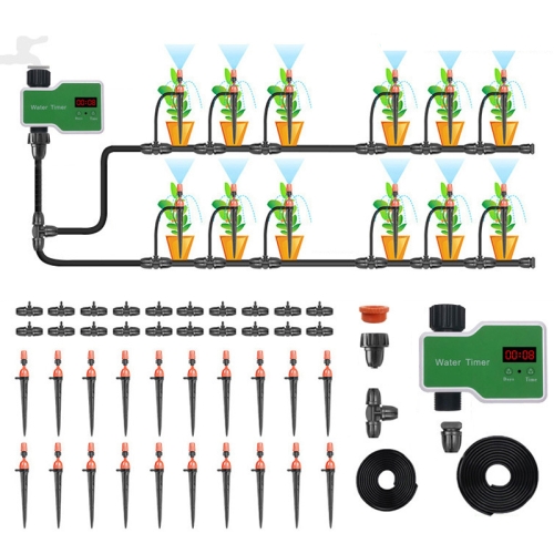

Irrigation System Intelligent Controller Automatic Timed Watering Device, Specification: 20m 20sets Ground Plug Dual-use Suit