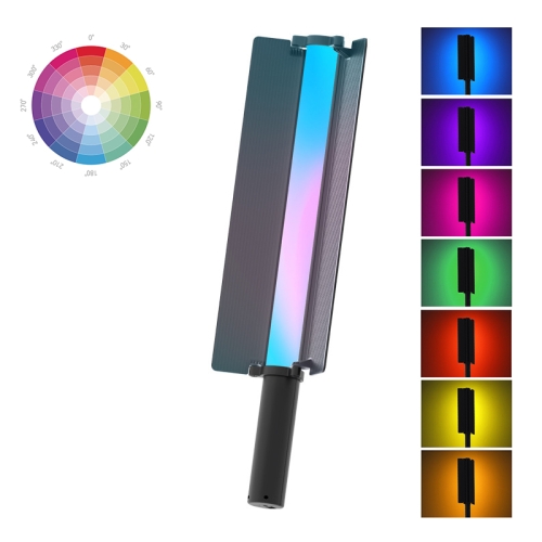 

24W 72 LEDs Handheld Full-color RGB Stick Light Photography Light with Barndoor