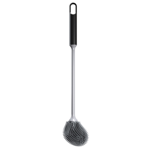 

Long Handle Household Toilet Soft Rubber Toilet Cleaning Brush(Black)