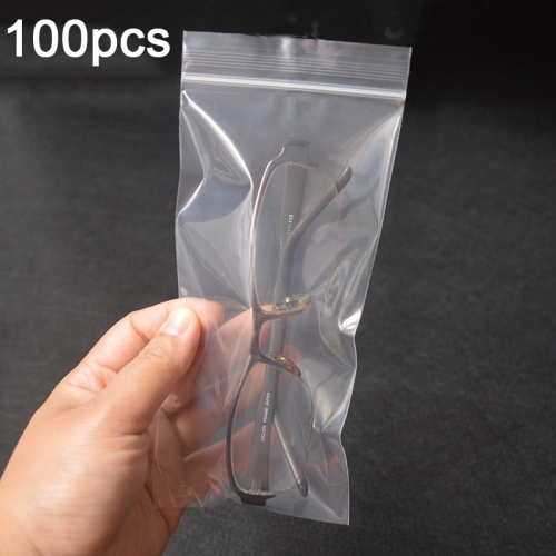 

200pcs Perforated Ziplock Bag Thickened Transparent Packaging Bag Plastic Sealed Bag 8 x 18cm 12 Silk No Hole