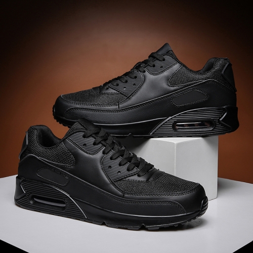 

Men Sports Shoes Spring Couple Air Cushion Sneakers Casual Shoes, Size: 36(Full Black)