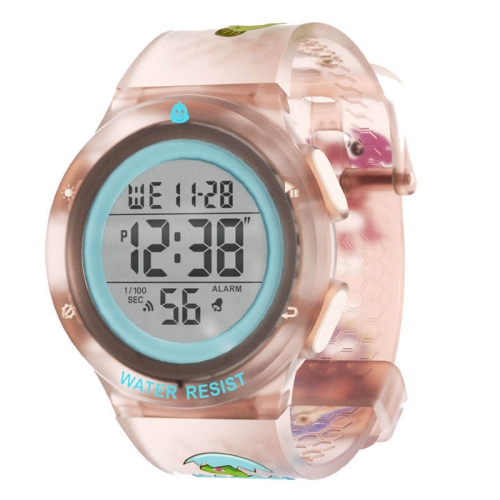 

Changing Case Electronic Watch Mini Cartoon Alarm Clock Waterproof Watch(Girl)