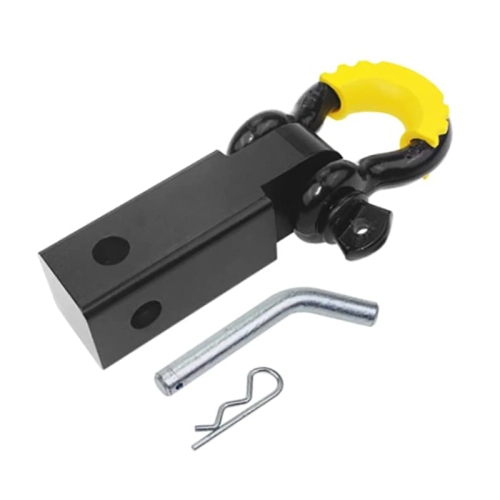 

Solid Trailer Arm Off-Road Vehicle Rear Bumper Modified Traction Connector, Color: Black Yellow