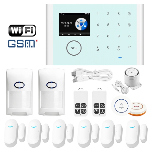 

CS118 WIFI+GSM Tuya Smart Voice Alarm System Supports Amazon Alexa/ Google Assistant, Spec: Package 5