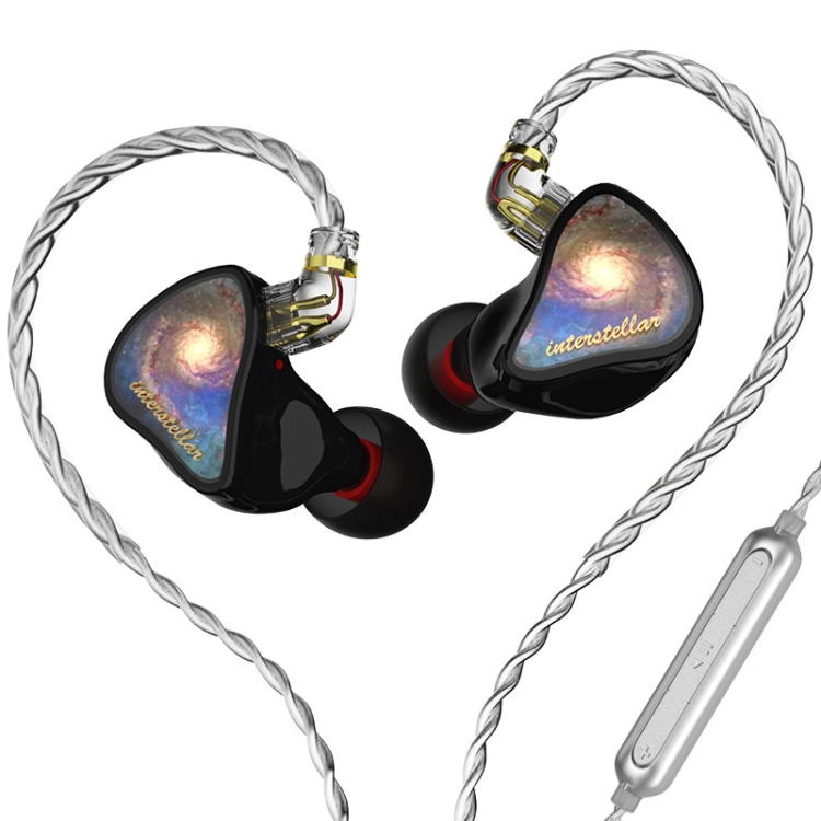 

CVJ In-Ear Earplug Style Resin Interchangeable Cable Earphone, Style: Star Domain With Mic