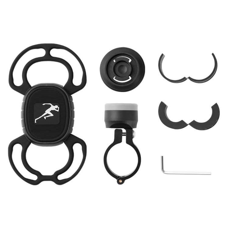 

Bike Anti-vibration Silicone Cycling Fixed Mobile Phone Bracket, Model: Handlebar Style