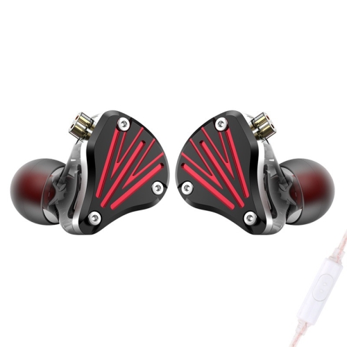 

FZ In Ear Wired Cable Metal Live Broadcast Earphone, Color: With Mic Red