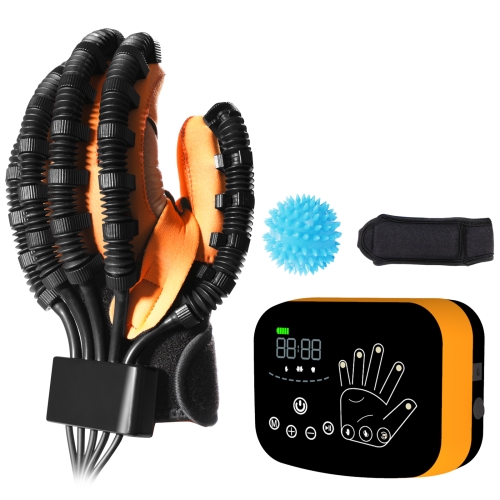 

Intelligent Rehabilitation Robot Glove Trainer With EU Plug Adapter, Size: M(Host+Left Hand)