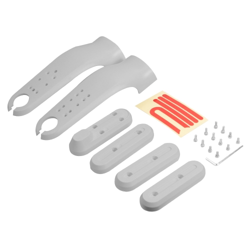 

For Xiaomi M365 / PRO / 1S Skateboard Accessories Front Fork Plastic Protection Cover Reflecting Bar Set(White)