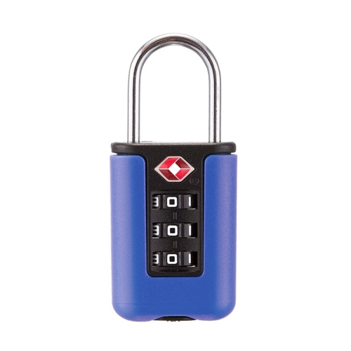

TSA Customs Code Lock Travel Luggage Lock Mini Contrast Color Design Combination Padlock(Purple Blue)