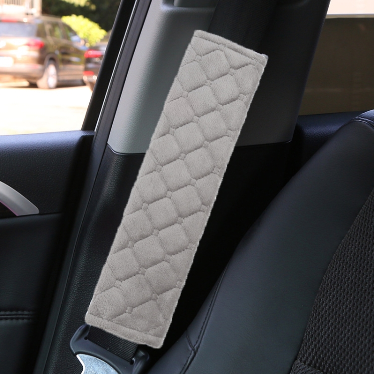 

Car Seat Belt Protector Soft Extended Shoulder Pads, Color: Grey