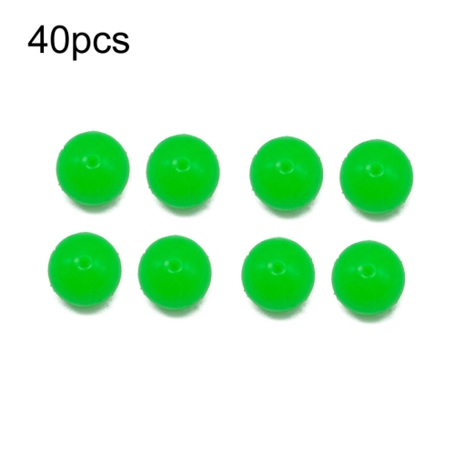 

100pcs 16mm TPR Floating Bait Ball Float Water Fake Soft Bait(Green Nightlight)