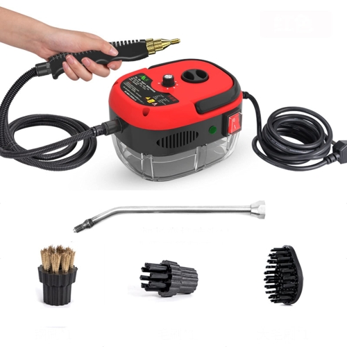 

2500W High Temperature And High Pressure Steam Cleaning Machine for Kitchen Bathroom Furniture, Color: Red 110V US Plug