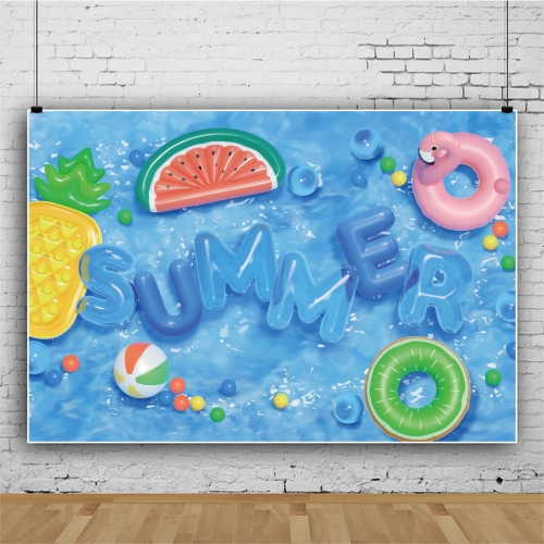 

80x120cm Summer Pool Party Decoration Backdrop Swimming Ring Photography Background Cloth(11418489)