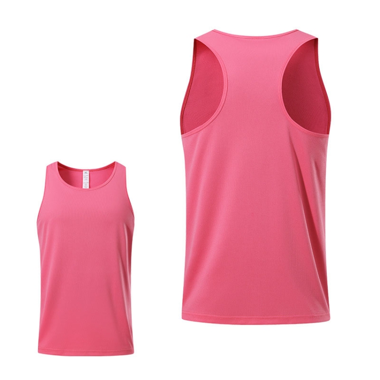

H-Shape Summer Men Sports Vest Casual Breathable Quick-drying Outdoor Running Vest, Size: S(Watermelon Red)