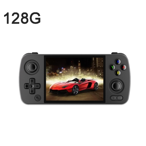 

ANBERNIC RG405M Handheld Game Console 4 Inch IPS Touch Screen Aluminum Alloy Android 12 System 128G+128G 3100+Games(Black)