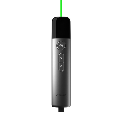 Schermo LCD LED ASiNG Puntatore laser verde brillante ad alta potenza  Istruzioni vocali PPT Presentatore pagina(