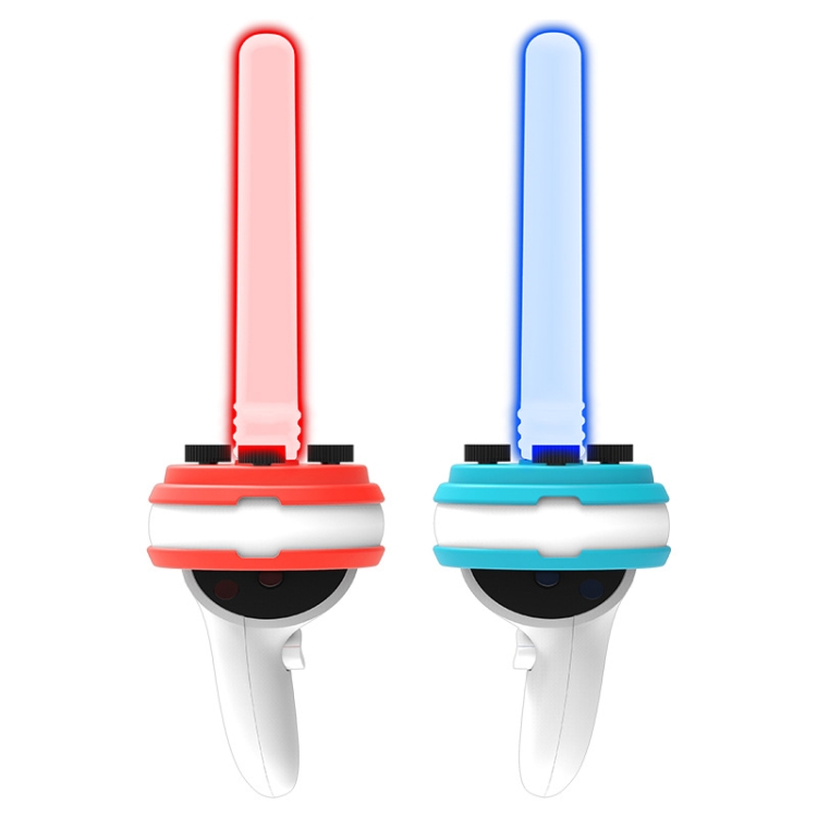 

Iplay For Oculus Quest2 VR Handle Motion Rhythm Lightsaber(Red Blue 1 Pair)