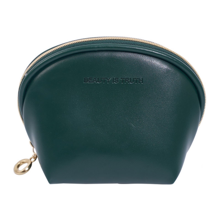 

PU Leather Waterproof Portable Cosmetic Bag Multifunctional Mini Coin Purse(Green)