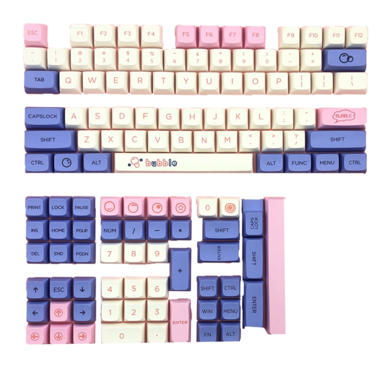 

Bubble 127 Keys Sublimation Mechanical Keyboard PBT Keycaps