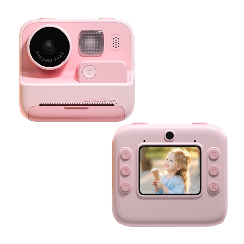 

Children Instant Print Camera 4800W Pixel 2-Inch Screen Dual Lens Photography Camera(Without Memory Card Pink)