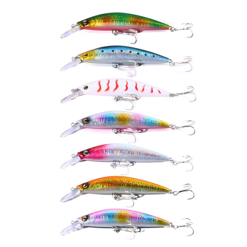 

HENGJIA 10.5cm 25.4g Fishing Lure Minnow Submerged Deep Diving Fake Hard Bait, Color: 7 Colors