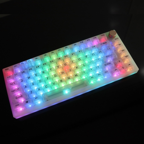 

130 Keys MDA Height Mechanical Keyboard Transparent Keycap(Foggy Transparent)