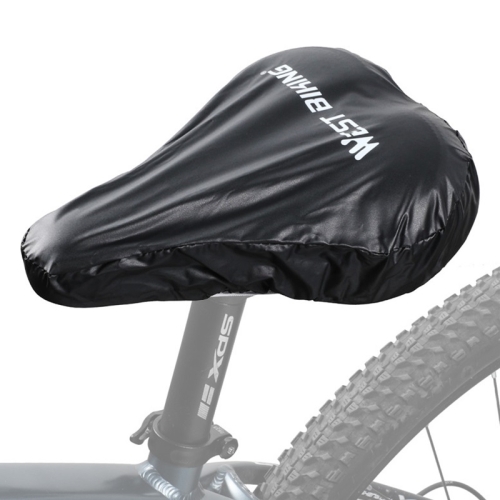 

WEST BIKING 2pcs Bicycle Saddle Rain Cover Riding Equipment(Black)