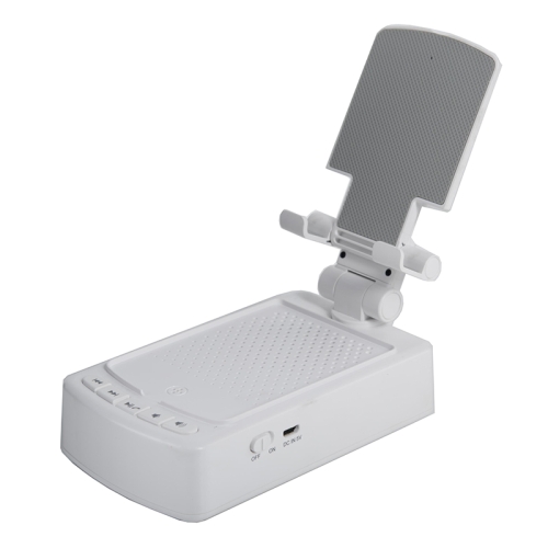 

3 in 1 Multi-functional Desktop Mobile Phone Telescopic Bracket Bluetooth Audio(White)