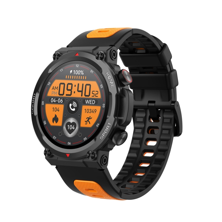 

S56T Heart Rate/Blood Oxygen/Sleep Monitoring Bluetooth Call Outdoor Waterproof Smart Watch(Black)