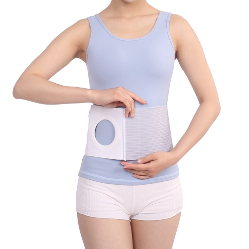 

S Postpartum Abdominal Belt Corset Postoperative Care Elastic Breathable Stoma Abdominal Belt(Grey)