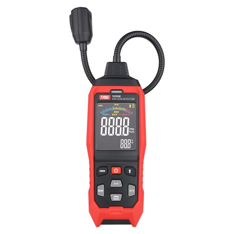 

TASI TA702B Simulation Bar+Digital Display Cumbelo Gas Detector Portable Gas Testing Instrument Natural Gas Discovery Detective