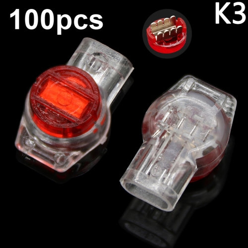 

K3 100pcs /Pack Network Cable Telephone Line Connector Moisture-Proof Waterproof Wiring Terminals