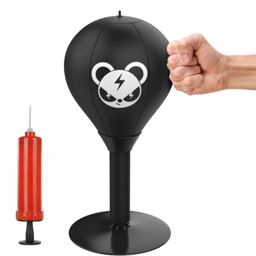 

Boxing Desktop Speed Ball Children Adult Decompression Training Fitness Equipment, Style: Bear+Pump