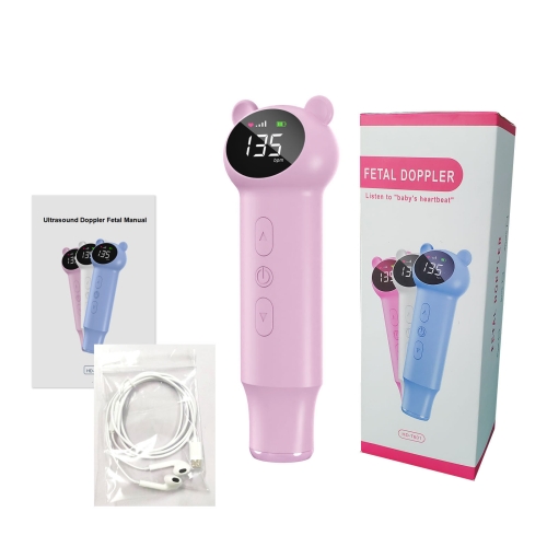 

HD-T601 3.0MHz Fetal Doppler Baby Heart Rate Monitor(Pink)