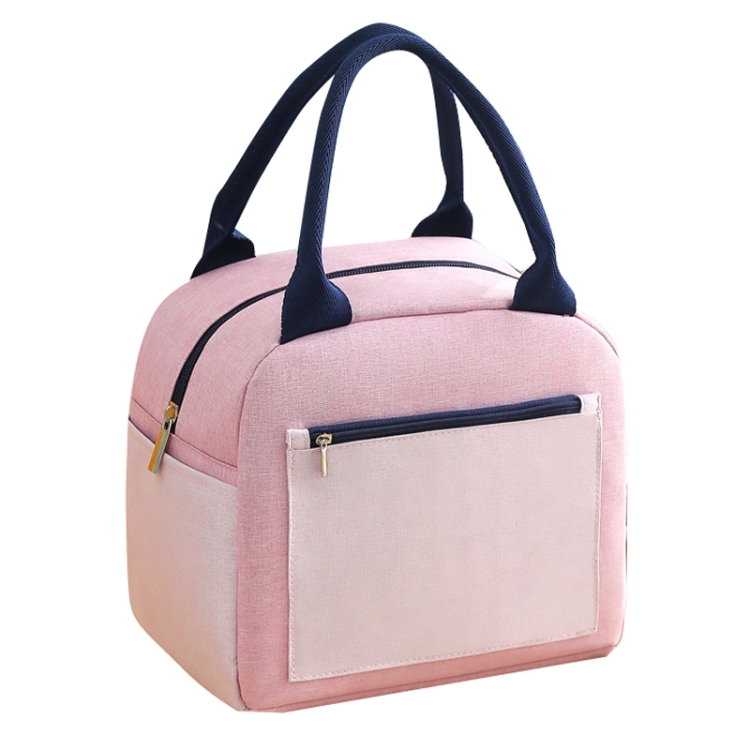 

Match Color Cationic Lunch Box Handbag Aluminum Foil Thickened Waterproof Lunch Bag(Pink)