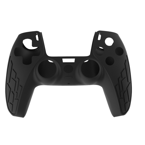 

For PS5 Gamepad Silicone Case Non-slip Texture Thickened Protective Cover(Black)