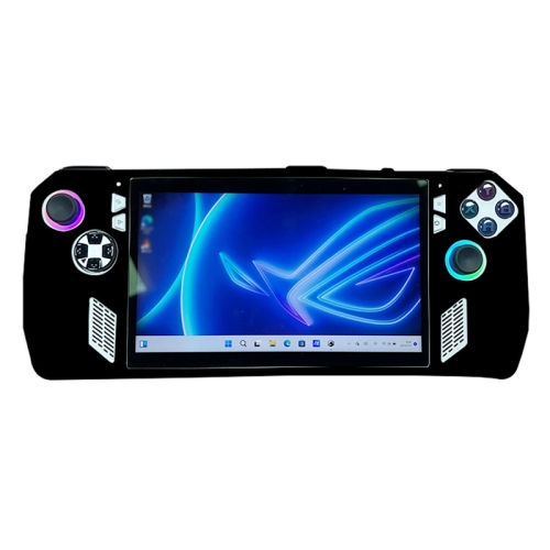 

For ASUS ROG Ally Handheld Game Console Silicone Drop-proof Protective Case All-inclusive Case(Black)