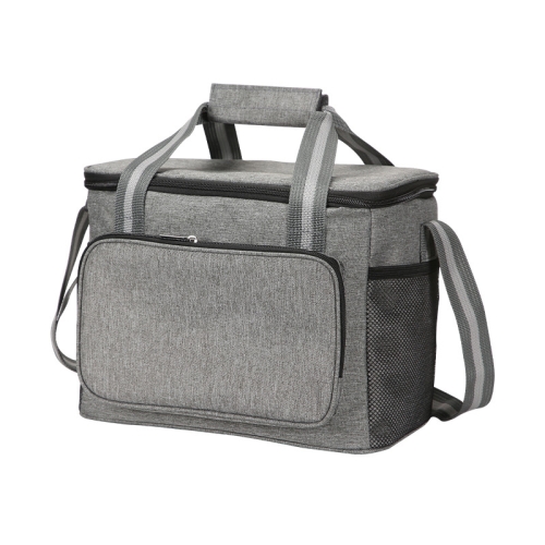 

24L Waterproof Oxford Cloth Picnic Bag Outdoor Ice Pack Thickened Portable Insulation Bag(Grey)