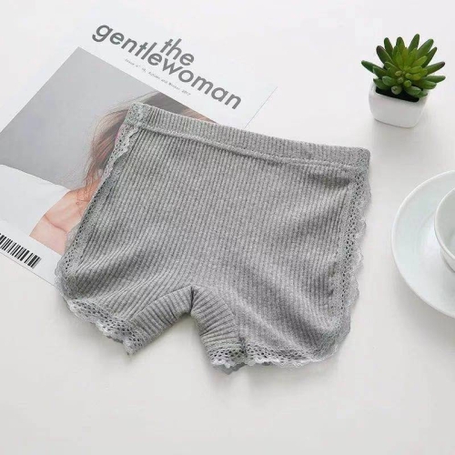 

Summer Girls Safety Short Pants Kids Cotton Boxer Briefs Prevent Emptied Shorts, Size: 100(Grey)