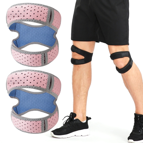

2pcs Pink Summer Pressurized Shock-absorbing Patella Belt Wear-resistant Silicone Outdoor Cycling Basketball Protective Gear