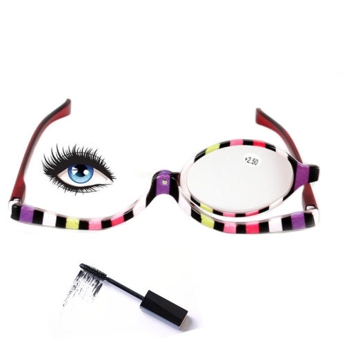 

Makeup Presbyopic Glasses Multicolored Rotatable Magnifying Glass Single Piece Reading Glass, Degree: +150